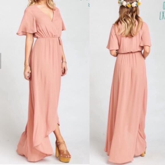 Show Me Your Mumu Sophia Wrap Dress Rustic Mauve XX-Small NWOT - Picture 8 of 8